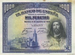 1000 Pesetas ESPAÑA  1928 P.078a