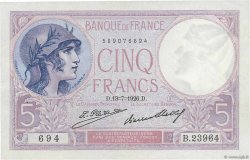 5 Francs FEMME CASQUÉE FRANCE  1926 F.03.10