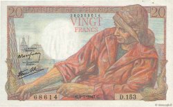20 Francs PÊCHEUR FRANCE  1947 F.13.11
