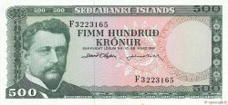 500 Kronur ISLANDE  1961 P.45a pr.NEUF
