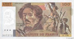 100 Francs DELACROIX imprimé en continu FRANCE  1990 F.69bis.02b SUP à SPL