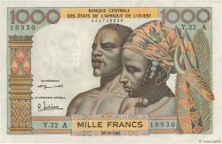 1000 Francs ÉTATS DE L AFRIQUE DE L OUEST  1961 P.103Ab