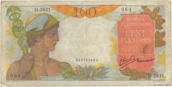 100 Piastres INDOCINA FRANCESE  1954 P.082b q.BB