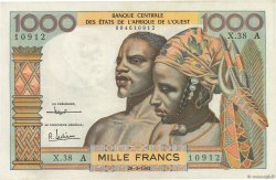 1000 Francs ESTADOS DEL OESTE AFRICANO  1961 P.103Ac