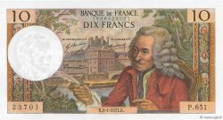 10 Francs VOLTAIRE FRANCE  1971 F.62.48 AU-