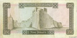5 Dinars LIBIA  1972 P.36b BB