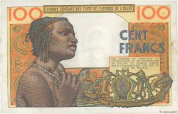 100 Francs WEST AFRIKANISCHE STAATEN  1961 P.101Ab VZ