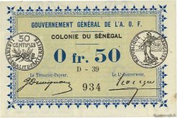 0,50 Franc SENEGAL  1917 P.01b XF