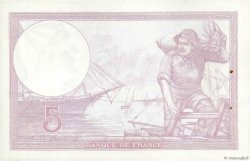 5 Francs FEMME CASQUÉE modifié FRANCE  1939 F.04.06 SUP+
