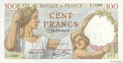 100 Francs SULLY FRANKREICH  1940 F.26.31