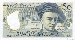 50 Francs QUENTIN DE LA TOUR FRANKREICH  1988 F.67.14