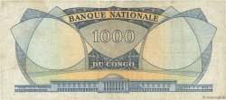 1000 Francs RÉPUBLIQUE DÉMOCRATIQUE DU CONGO  1964 P.008a TB