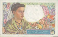 5 Francs BERGER FRANKREICH  1945 F.05.06 VZ+