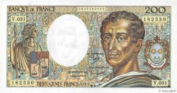 200 Francs MONTESQUIEU FRANCIA  1985 F.70.05 AU+