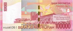 100000 Rupiah INDONESIA  2008 P.146e SC+