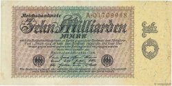 10 Milliards Mark ALLEMAGNE  1923 P.116a TTB