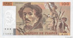 100 Francs DELACROIX imprimé en continu FRANCE  1993 F.69bis.08