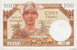 100 Francs TRÉSOR FRANÇAIS FRANCIA  1947 VF.32.03