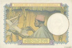 5 Francs FRENCH WEST AFRICA  1937 P.21 SC
