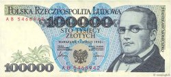 100000 Zlotych POLAND  1990 P.154a