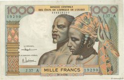 1000 Francs STATI AMERICANI AFRICANI  1961 P.103Ac q.SPL