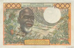 1000 Francs WEST AFRIKANISCHE STAATEN  1961 P.103Ac fVZ