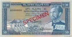 50 Dollars Spécimen ETIOPIA  1966 P.28s