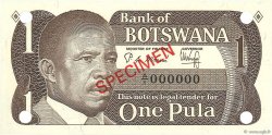 1 Pula Spécimen BOTSWANA (REPUBLIC OF)  1983 P.06s