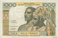1000 Francs WEST AFRICAN STATES  1969 P.103Ag