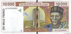10000 Francs WEST AFRIKANISCHE STAATEN  2001 P.114Aj fST+