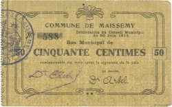 50 Centimes FRANCE régionalisme et divers  1915 JP.02-1419 TB