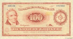 100 Kroner DINAMARCA  1961 P.046b MBC