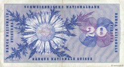 20 Francs SWITZERLAND  1970 P.46r VF