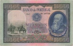 1000 Escudos PORTUGAL  1942 P.156 MBC