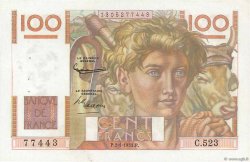 100 Francs JEUNE PAYSAN FRANCIA  1953 F.28.35 EBC+