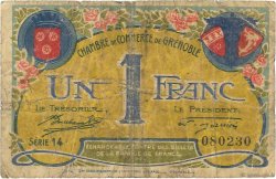 1 Franc FRANCE régionalisme et divers Grenoble 1917 JP.063.25 TB