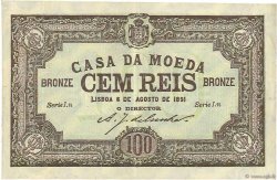 100 Reis PORTUGAL  1891 P.089 SUP