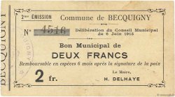 2 Francs FRANCE régionalisme et divers  1915 JP.02-0172 TTB