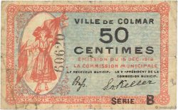 50 Centimes FRANCE régionalisme et divers Colmar 1918 JP.130.02 TB
