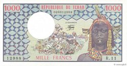 1000 Francs CHAD  1978 P.03c