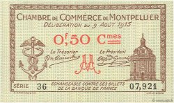 50 Centimes FRANCE regionalismo y varios Montpellier 1915 JP.085.01