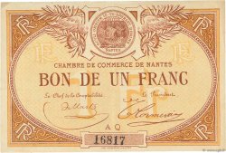 1 Franc FRANCE regionalism and miscellaneous Nantes 1918 JP.088.08 VF - XF