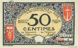 50 Centimes FRANCE regionalismo e varie Nice 1917 JP.091.04 AU a FDC