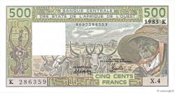 500 Francs STATI AMERICANI AFRICANI  1983 P.706Kf