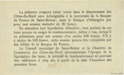 1 Franc FRANCE régionalisme et divers Saint-Brieuc 1918 JP.111.06 NEUF