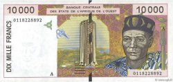 10000 Francs WEST AFRICAN STATES  2001 P.114Aj