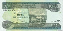 100 Birr ETIOPIA  2000 P.50b q.FDC