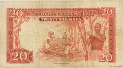 20 Shillings BRITISH WEST AFRICA  1953 P.10a F-