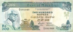 200 Rupees ISOLE MAURIZIE  1985 P.39b BB
