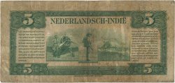 5 Gulden INDIE OLANDESI  1943 P.113a MB